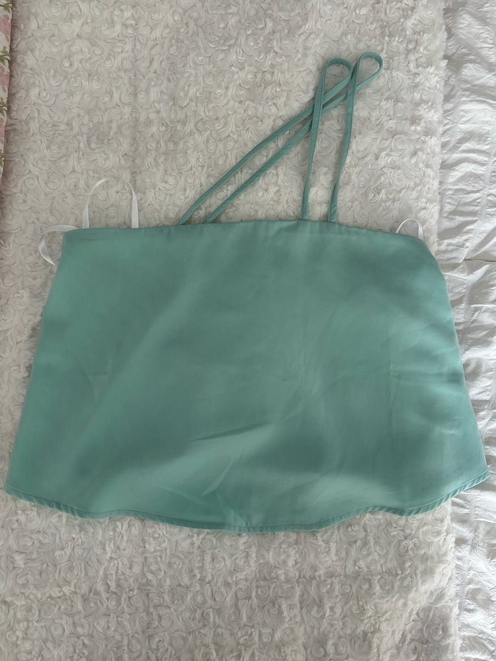 super down mint green top
